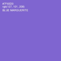 #7F65D0 - Blue Marguerite Color Image