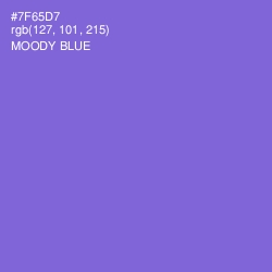 #7F65D7 - Moody Blue Color Image