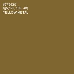 #7F6630 - Yellow Metal Color Image