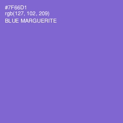 #7F66D1 - Blue Marguerite Color Image