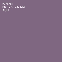 #7F6781 - Rum Color Image