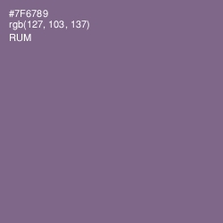 #7F6789 - Rum Color Image