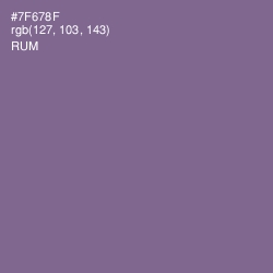 #7F678F - Rum Color Image