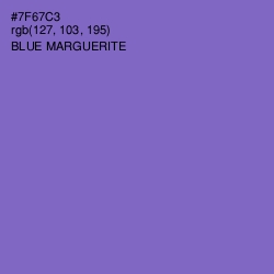 #7F67C3 - Blue Marguerite Color Image