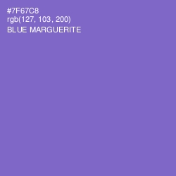 #7F67C8 - Blue Marguerite Color Image