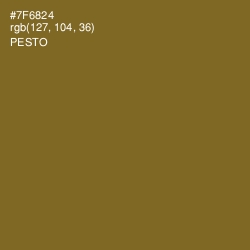 #7F6824 - Pesto Color Image