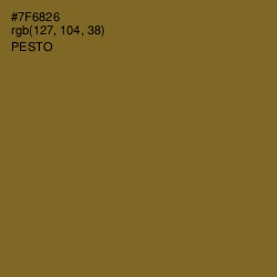 #7F6826 - Pesto Color Image