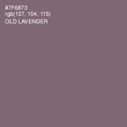 #7F6873 - Old Lavender Color Image