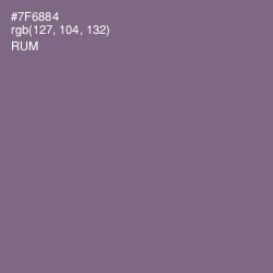 #7F6884 - Rum Color Image