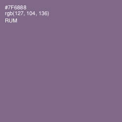 #7F6888 - Rum Color Image