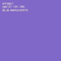 #7F68C7 - Blue Marguerite Color Image