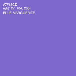 #7F68CD - Blue Marguerite Color Image