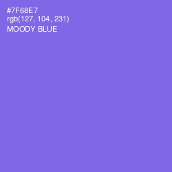#7F68E7 - Moody Blue Color Image