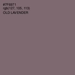 #7F6971 - Old Lavender Color Image