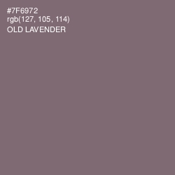 #7F6972 - Old Lavender Color Image