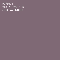 #7F6974 - Old Lavender Color Image