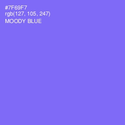 #7F69F7 - Moody Blue Color Image