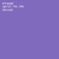 #7F6ABD - Deluge Color Image