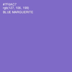 #7F6AC7 - Blue Marguerite Color Image