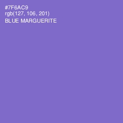 #7F6AC9 - Blue Marguerite Color Image