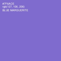 #7F6ACE - Blue Marguerite Color Image