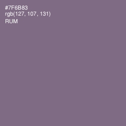 #7F6B83 - Rum Color Image