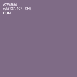 #7F6B86 - Rum Color Image