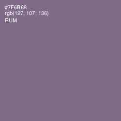 #7F6B88 - Rum Color Image