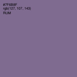 #7F6B8F - Rum Color Image