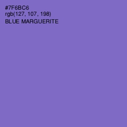 #7F6BC6 - Blue Marguerite Color Image