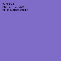 #7F6BC8 - Blue Marguerite Color Image