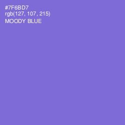 #7F6BD7 - Moody Blue Color Image