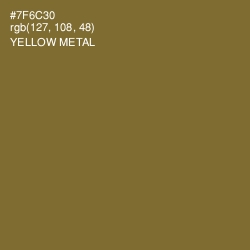 #7F6C30 - Yellow Metal Color Image