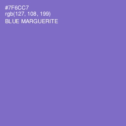 #7F6CC7 - Blue Marguerite Color Image