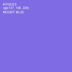 #7F6CE5 - Moody Blue Color Image