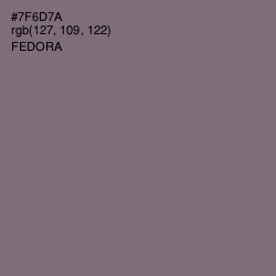 #7F6D7A - Fedora Color Image