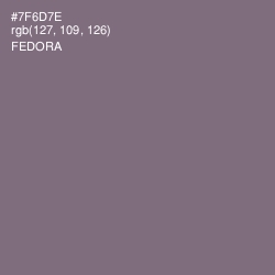 #7F6D7E - Fedora Color Image