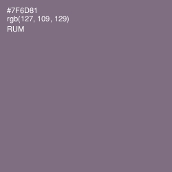 #7F6D81 - Rum Color Image