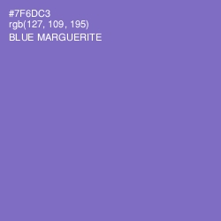 #7F6DC3 - Blue Marguerite Color Image