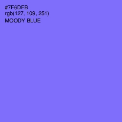 #7F6DFB - Moody Blue Color Image