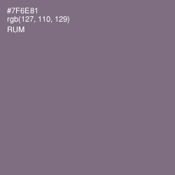 #7F6E81 - Rum Color Image