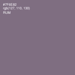#7F6E82 - Rum Color Image