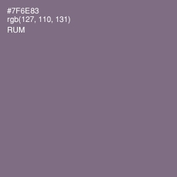 #7F6E83 - Rum Color Image
