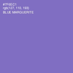 #7F6EC1 - Blue Marguerite Color Image