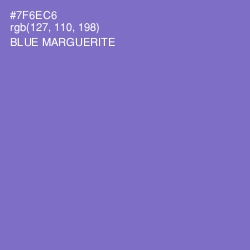 #7F6EC6 - Blue Marguerite Color Image