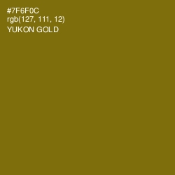 #7F6F0C - Yukon Gold Color Image