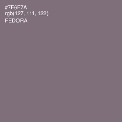 #7F6F7A - Fedora Color Image