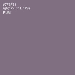 #7F6F81 - Rum Color Image