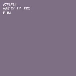 #7F6F84 - Rum Color Image