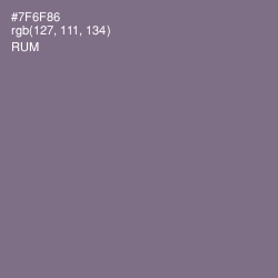 #7F6F86 - Rum Color Image